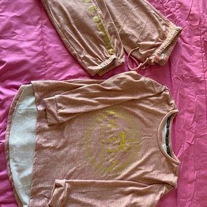 Brand new two pieces juicy couture sleepwear size medium color almond rose